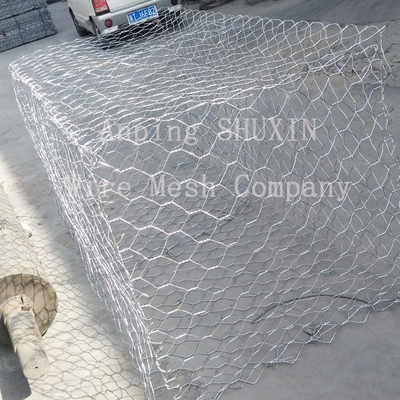 high durability Hexagonal Wire Mesh Gabion Rock Wall 4x1x1M non rusting