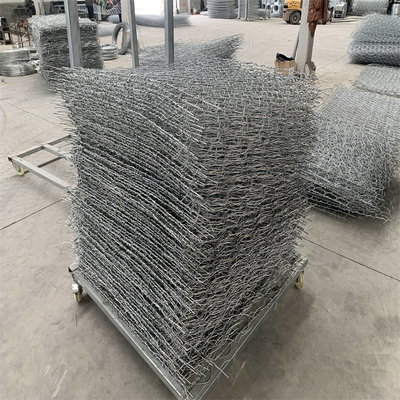 Low Carbon Iron Wire 2.0mm-4.0mm Gabion Basket Retaining Walls Antirust