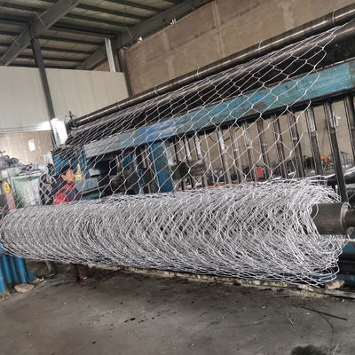 ISO COC Iron Wire Mesh Galvanized Gabion Baskets 100*120mm Hole