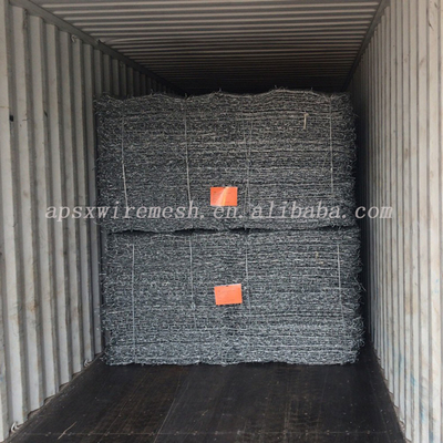 ISO COC Iron Wire Mesh Galvanized Gabion Baskets 100*120mm Hole