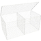 Double Twisted HDG Galvanized 8x10cm Gabion Baskets Stone Filled Wire Cages