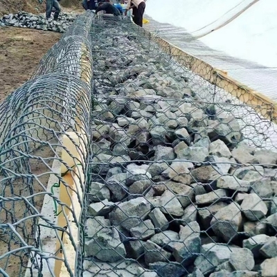 Standard  Hexagonal Wire  Gabion Box Retaining Wall Galvanized