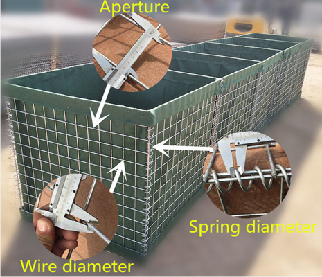 ISO CE Anti Corrosion Military Sand Wall Hesco Barrier High Durability