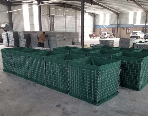 Galvanized Welded 5.00mm Wire Military Barrier Gabion Sand Bag UV Resistance