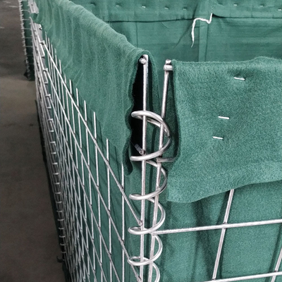 Galvanized Welded 5.00mm Wire Military Barrier Gabion Sand Bag UV Resistance