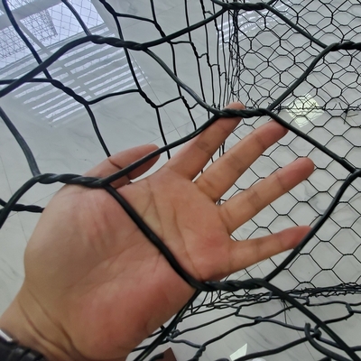 PVC 2.7mm Hexagonal Gabion Mesh For Stone Filled Gabion Box