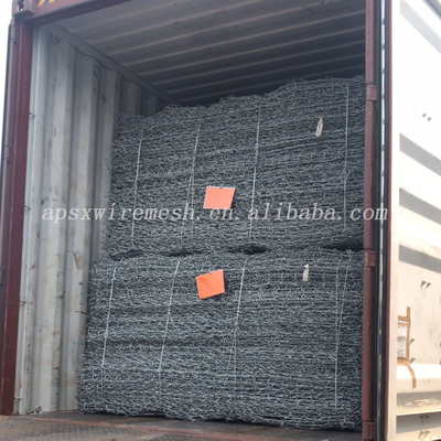 Galvanized Iron Wire Mesh  Basket Gabion Box Retaining Wall