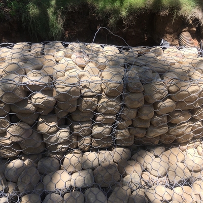 Soil Retaining Wire Mesh Gabion Box With 3.0mm Wire Diameter