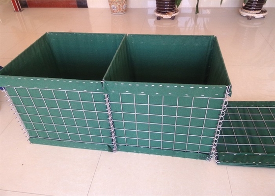 Durable Welded Gabion Defensive Barrier Bastion 75*75mm Hot Dipped Galvanized