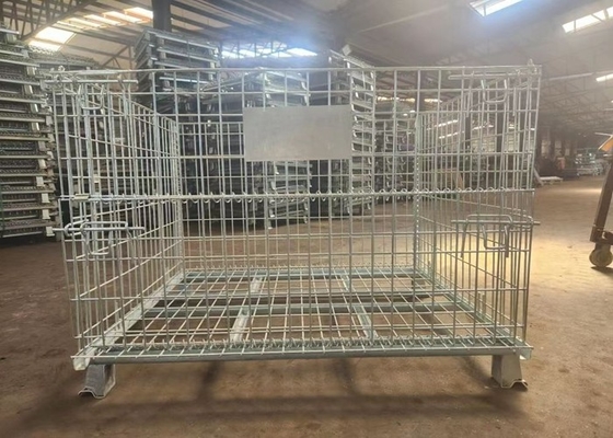 Warehouse Storage 50*50 Wire Mesh Container Hot Dipped Galvanized