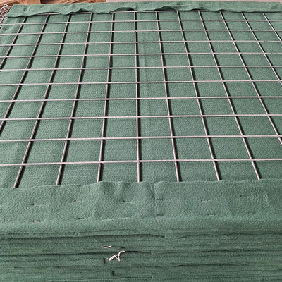 Hot Galvanized Bastion Barrier Mesh Welded Military Defensive Hesco Boxes With Geotextile