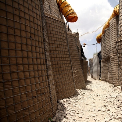 Galvanized Hesco Bastions As Protection Gabion Mesh Used Retaining Wall Barriers