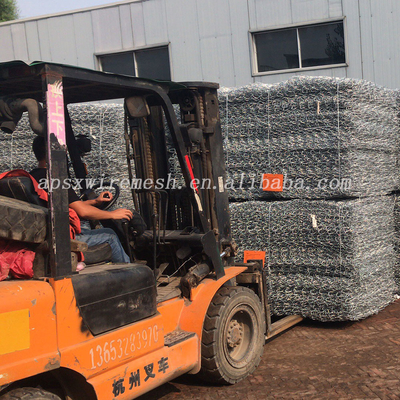 3m X 1m X 1m 4mm Pvc Coated Gabion Box Corrosion Resistance