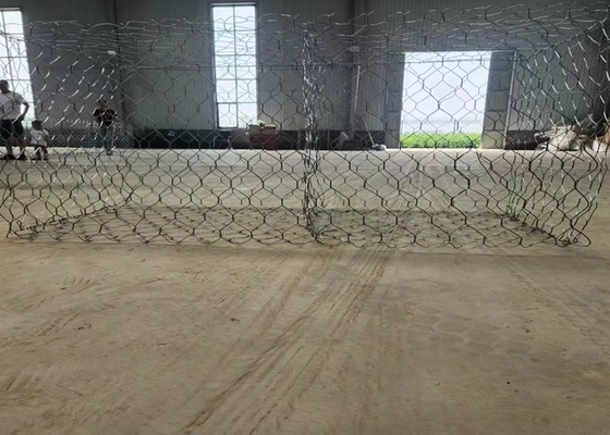 Slope Support 2m X 1m X 1m Custom Gabion Baskets 6x8cm Mesh Hole