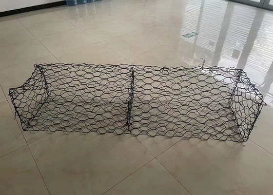 Slope Support 2m X 1m X 1m Custom Gabion Baskets 6x8cm Mesh Hole