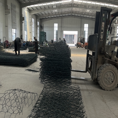 Woven Wire Mesh Galvanized Gabion Boxes 1m X 1m X 1m For River Protection