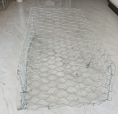 2*1*1 M Pvc Coated Gabion Box Hexagonal Erosion Resistant