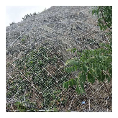 SNS Galvanized Heavy Duty Rockfall Netting Passive Protection Gabion Mesh Fence with Wire Rope