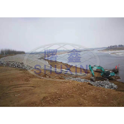 2x1x1m Galvanized Gabion Box Metal Wire Filled Stone