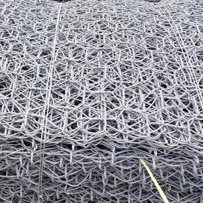 Stone Filling 4*1*1m Pvc Coated Gabion Box Galvanized Woven Mesh