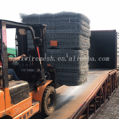 Weave Gabion Retaining Walls 4*1*1m Woven Gabion Basket Stone Cage Garden Fence Price