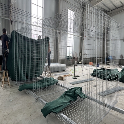 Hot Galvanized High Tensile Strength Galfan Defensive Barrier Blast Wall