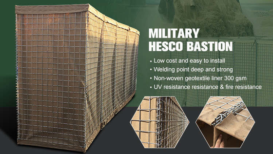 Hot Galvanized High Tensile Strength Galfan Defensive Barrier Blast Wall