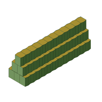 Anti Rust Flood Control Welded Hesco Barrier Gabion Box For Defenisve Barrier Retaining Wall