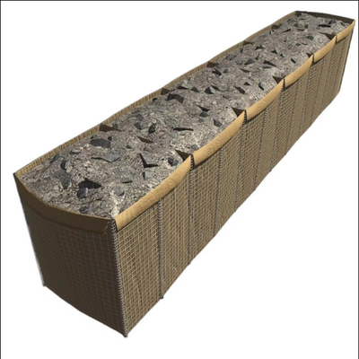 Long Life UV Resistant Geotextile Material Hesco Barrier Wall Bastion Miliraty Barrier Basket Fence Sand Container Bag