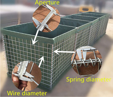 Customized Galvanized Welded Mesh Hesco Military Barrier for Security Protection
