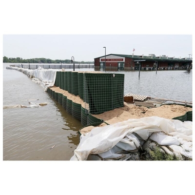 Factory Supply Green Defensive Barrier Wholesale Welding Wire Mesh Sand Barrier Wall Bastion