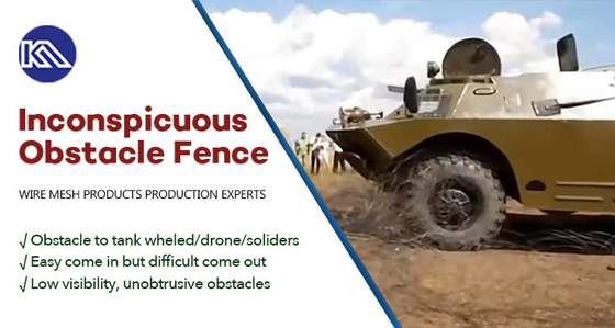 Customized Tank Wire Mesh Net Anti Tank Track Wrapping Wire Mesh Reduce Tank Mobility