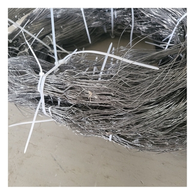 Inconspicuous Steel Wire Mesh As Fencing Obstacle Anti Tank Used In Modern Warfare