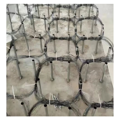 Low Visibility Galvanized Weave Wire Obstacle Anti-tank Barriers Wire Net Trap Netting
