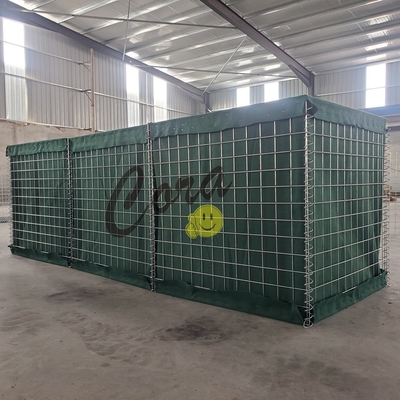 Mil 19 / 2.74m High Galvanized Defensive Barrier Sand Bastion Explosionproof Retaining Wall For Sale