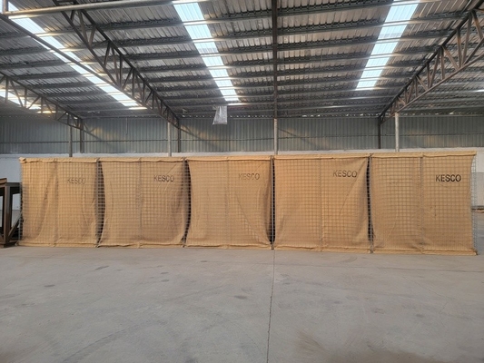 Galvanized Welded Square 3x3 Inches Military Barrier Defensive Stone Box Barriers In Ghana