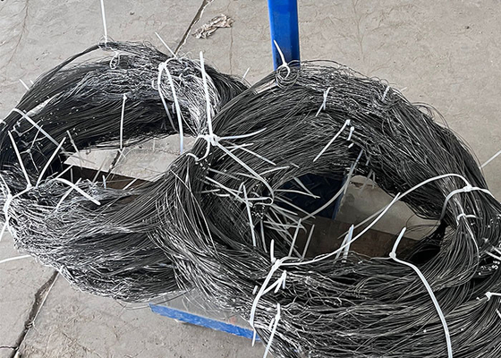 Low Visibility Anti Tank Barrier Steel Wire Fencing For Protection