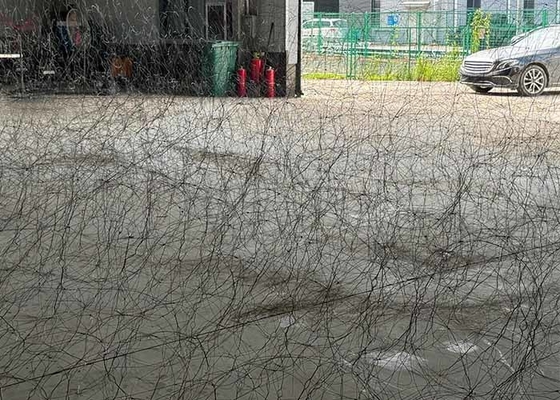 Tanks Reduces Mobility  Galvanized Wound Twine Obstacle Mesh