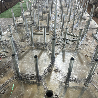 Invisible Anti Tank Barrier Fence Wire Obstacle Round Hole Mesh
