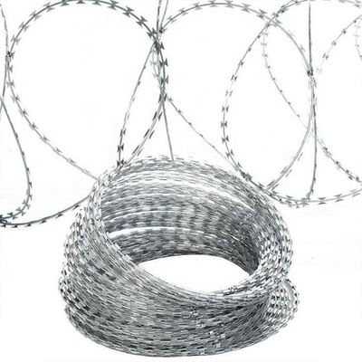 Wholesale BTO-10 Razor Barbed Wire High Tensile Rolls For Secure Enclosures Wire Fence Panel