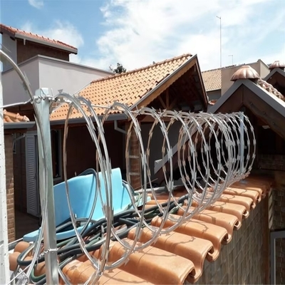 90cm CBT-65 Stainless Steel Concertina Razor Barbed Wire for Airport Protection Fence