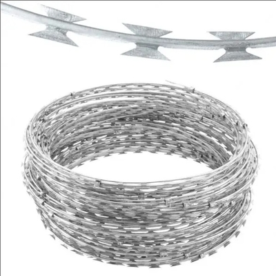 Factory Direct Hot Dipped Galvanized Steel Wire Mesh Fence Rust-Proof Razor Barbed Wire BTO-22 For Security For Prisons