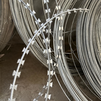 Factory Direct Hot Dipped Galvanized Steel Wire Mesh Fence Rust-Proof Razor Barbed Wire BTO-22 For Security For Prisons