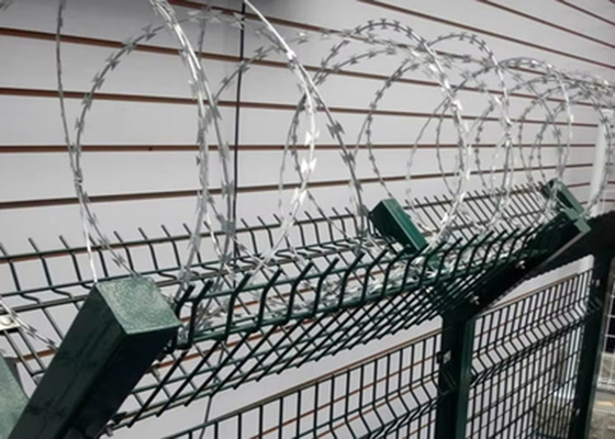 Hurricane Fence Razor Concertina Barbed Wire Single Coil CBT-60