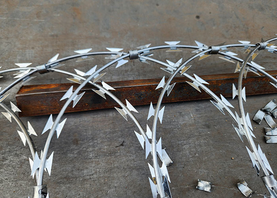 National Boundaries Used Wall Razor Barbed Wire For Prevent Climbing