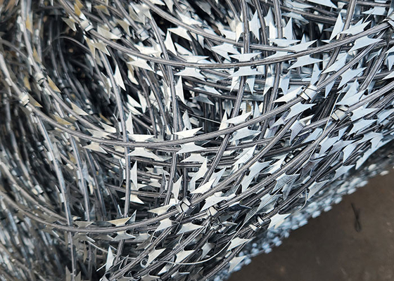 Production Factory Rust Proof Razor Fencing Wire Concertina Barbed Wire Coil
