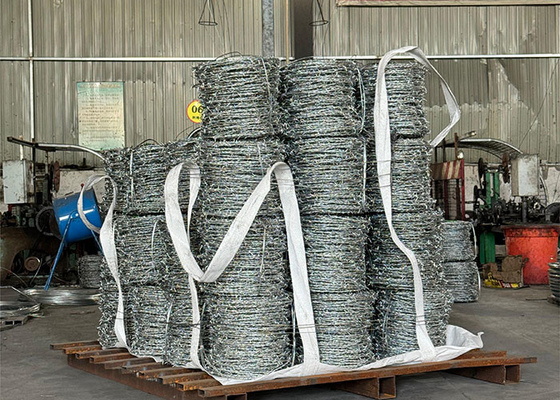 PVC Or Galvanized  Security Barbed Wire For Border Protection