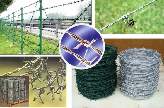 500 meters barbed wire concertina barbed wire installation barbed