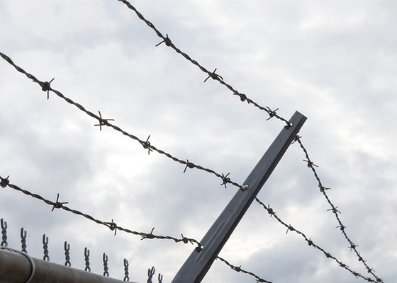 Use Of Prison Walls Single Strand Stainless Steel Barbed Wire Price Per Roll