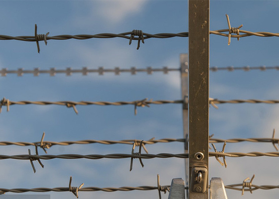 Garden Anti-Theft Anti Climb Single Strand PVC Coated Iron Barbed Wire